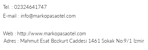 Marko Paa Otel telefon numaralar, faks, e-mail, posta adresi ve iletiim bilgileri